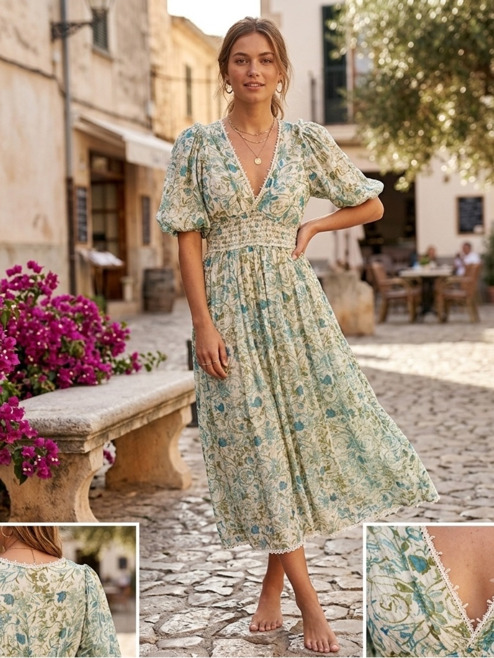 Rococo Sand "Elan" midi dress
